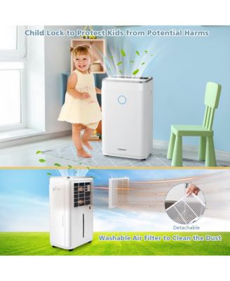  60-Pint Dehumidifier for Home & Basements 4000 Sq. Ft with 3-Color Digital Display