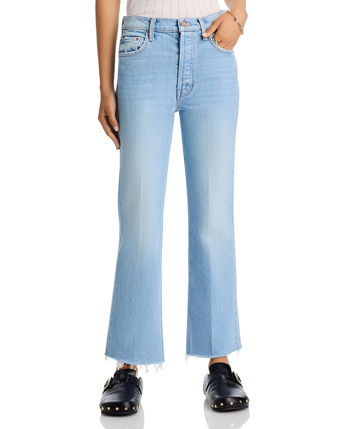 Mother The Tripper Flood Fray Jeans