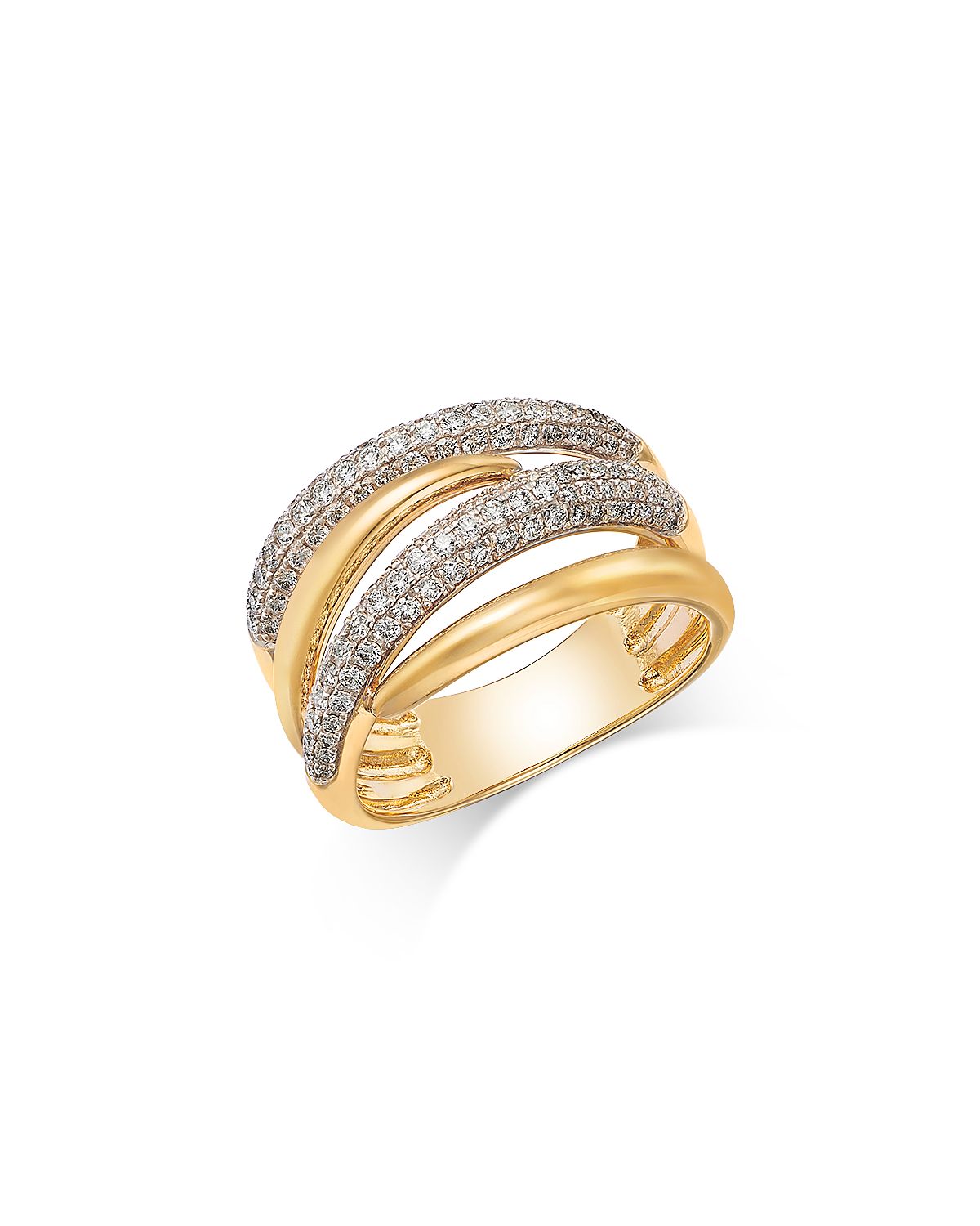 Bloomingdale's Fine Collection Diamond Multirow Statement Ring