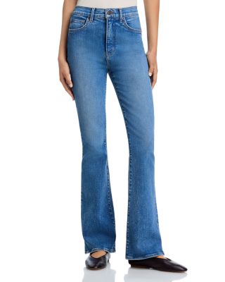 Beverly Loafer High Rise Skinny Flare Jeans in Ripple Haze