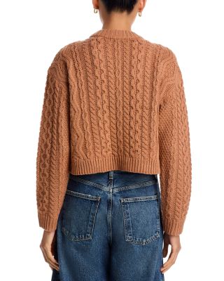 Cable Knit Cardigan Sweater - Exclusive