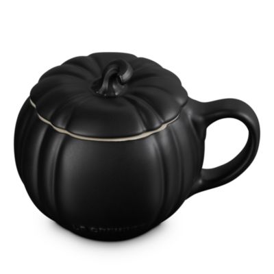 Stoneware Pumpkin Mug with Lid