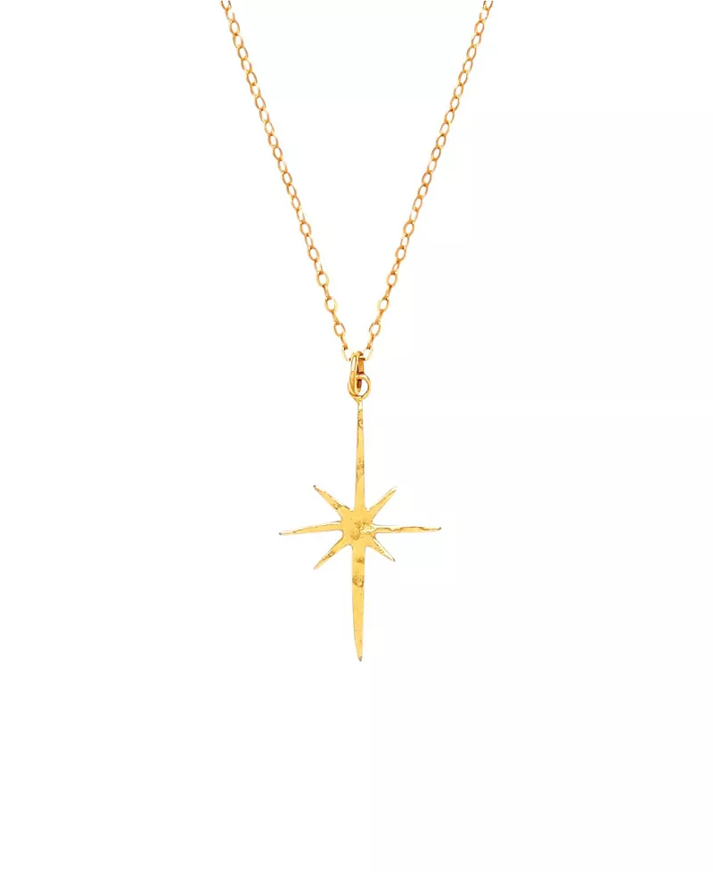 Ottoman Hands Gold Northern Star Necklace