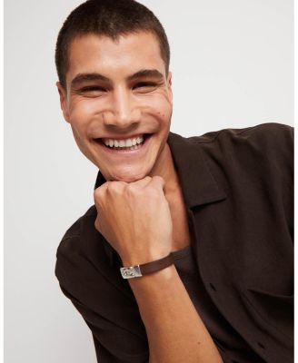 Leather Sterling Bracelet