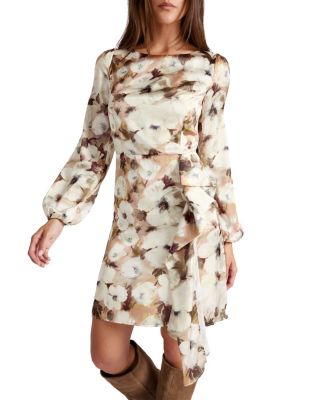 Malia Floral Georgette Long Sleeve Dress