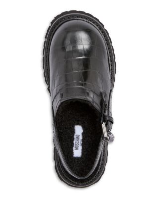 Women's Embossed Slingback Clogs