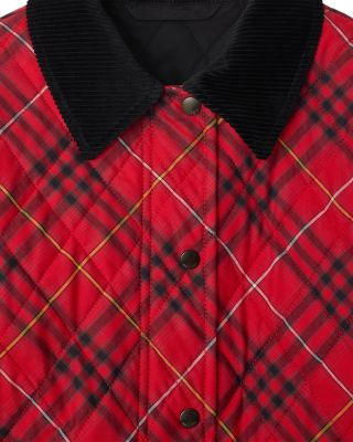 Oldham Cropped Check Quilted Jacket