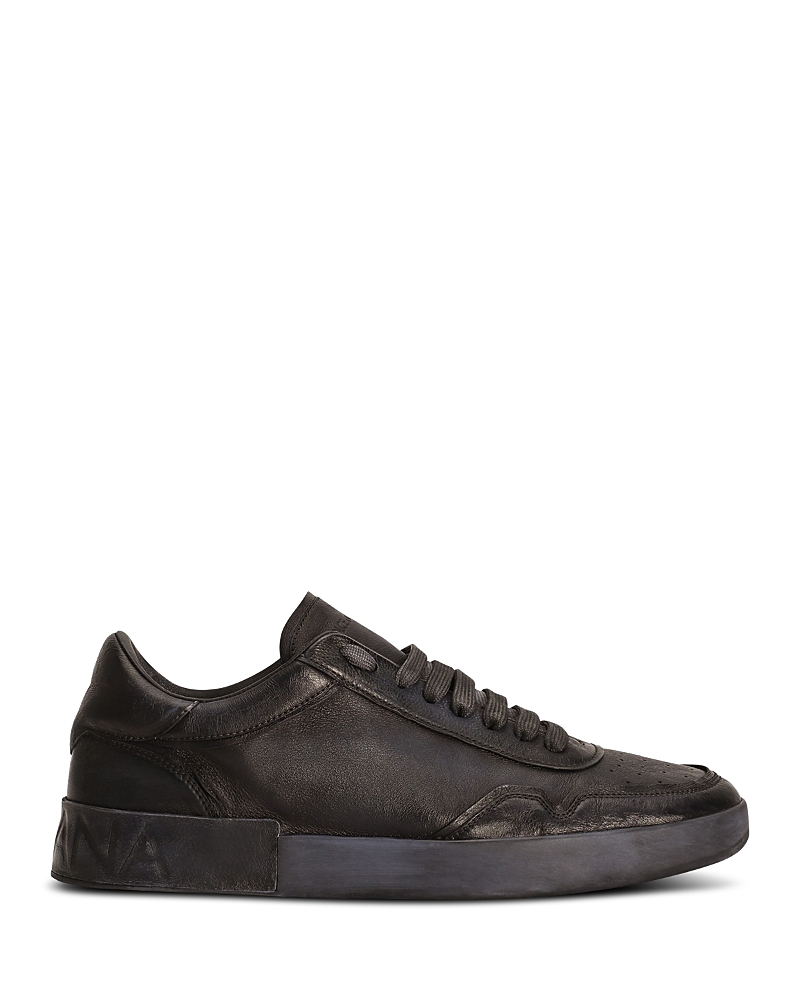 Dolce & Gabbana Men’s Distressed Portofino Low Top Sneakers
