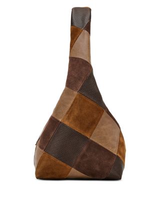The Suede Patchwork Sack Bag