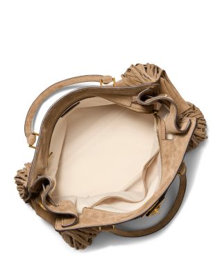 Hamilton Moderne Large Suede Satchel