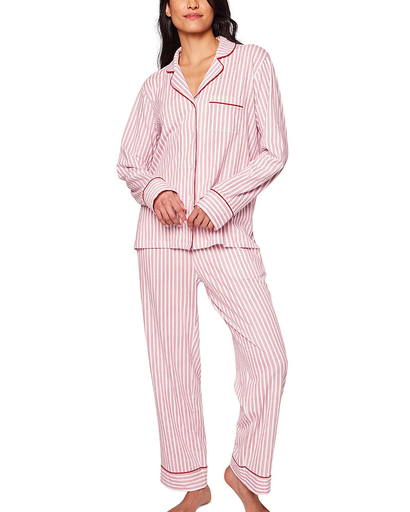 Petite Plume Women's Luxe Pima Cotton Pajama Set In Pink