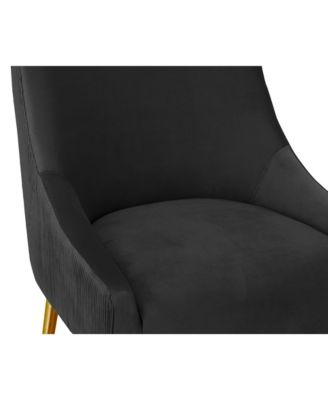 Beatrix Pleated Velvet Counter Stool