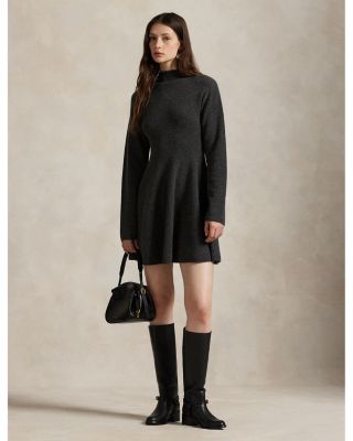 Cashmere Turtleneck Sweater Dress