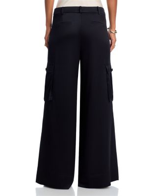 Maia Silky Satin Cargo Pants 