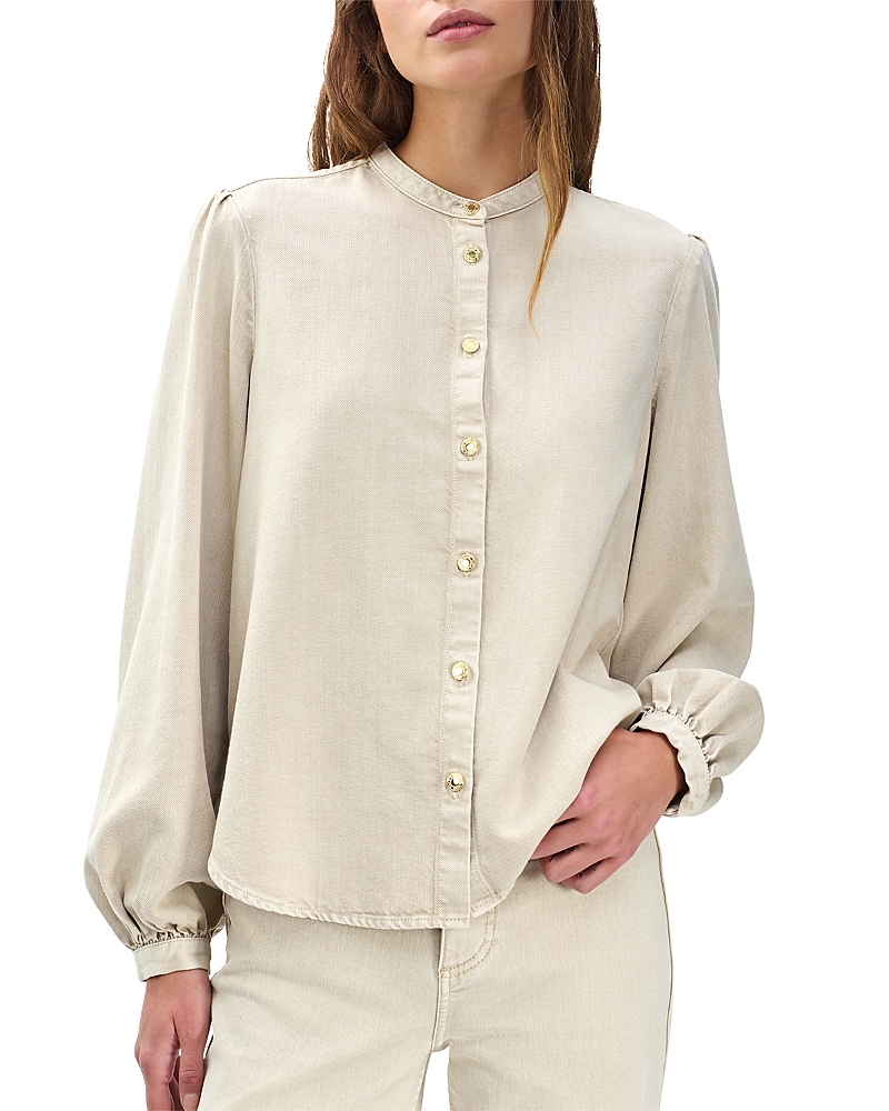 Rag & Bone Sandra Blouse In Neutral