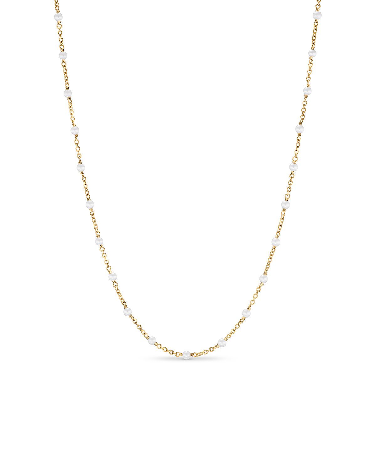 David Yurman Cultured Freshwater Pearl Classics Station Necklace