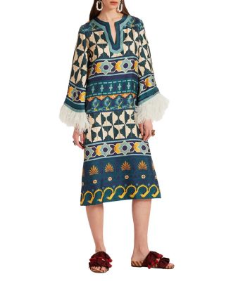 Placee The Kaftan with Feathers