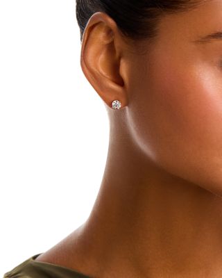 Certified Diamond Colorless Stud Earrings in 18K Yellow Gold, 2.0 tcw