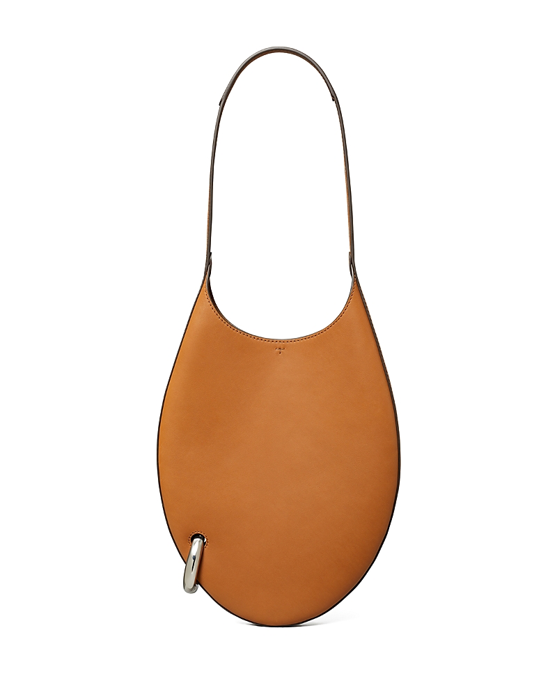 Tory Burch Small Pierced Shoulder Bag In Brown