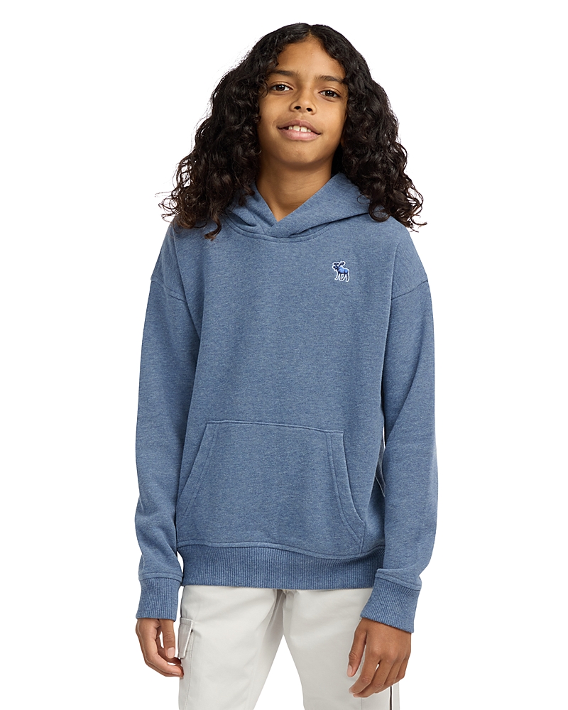 Abercrombie Boys Essential Fleece Pullover Hoodie In Blue