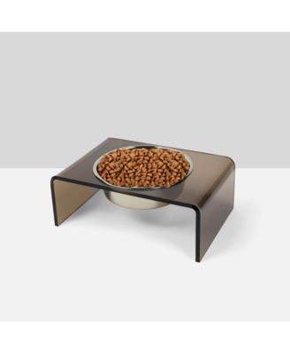 Bronze Single Bowl Pet Feeder, 2 Quart Bowl