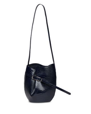 Leather Belted Bucket Bag