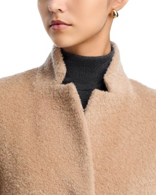 Stand Notch Collar Snap Front Coat