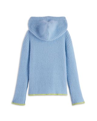 Girls&#39; Soft Fluffy Rib Knit Hoodie - Little Kid, Big Kid