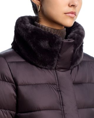 Dalea Faux Fur Trim Puffer Coat