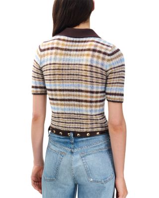 Leva Short Sleeve Zip Polo Sweater