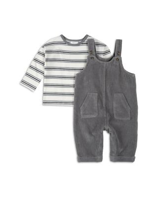 Boys' Striped Top & Corduroy Overall Set - Baby