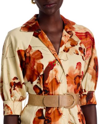 Floral Print Shirtdress