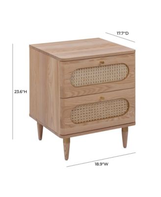 Carmen Cane 2-Drawer Nightstand