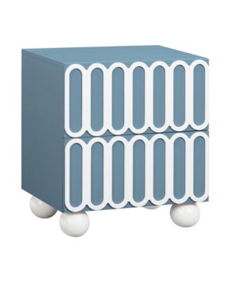 Tori Motif 2-Drawer Nightstand