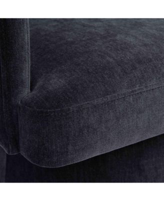 Kristen Upcycled Chenille Rolling Desk Chair