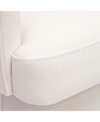 Kristen Upcycled Chenille Rolling Desk Chair