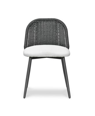 Alexa Rattan Performance Fabric Dining Chair