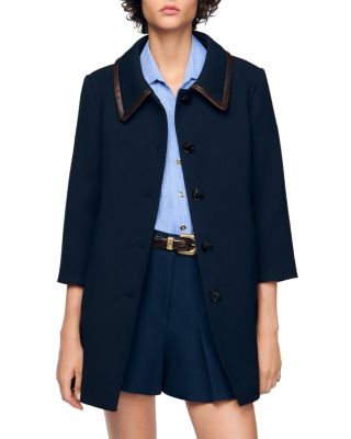 Leather Trim Jacket & Leather Trim Mini Skirt