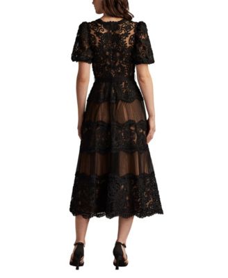  Belline Embroidered Chiffon Midi Dress
