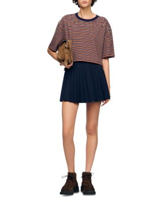 Striped Rhinestone Tee