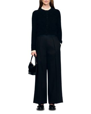 Amaro Pointelle Collar Cardigan