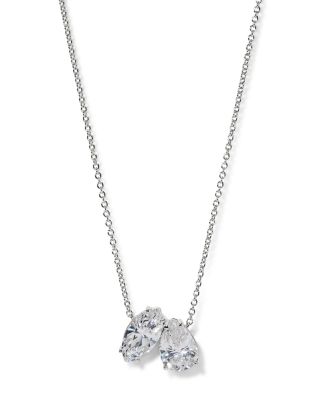 Everleigh Cubic Zirconia Pendant Necklace, 16"-18" 