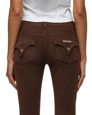 Beth Mid Rise Baby Boot Jeans in Black Coffee