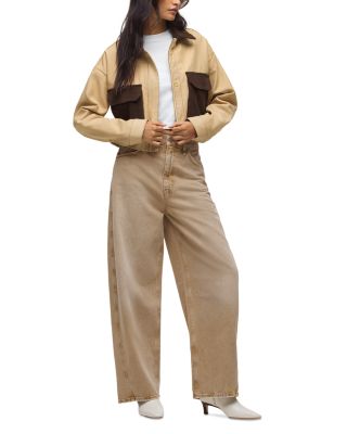 Bailey Relaxed Barrel Jeans in Burnt Khaki