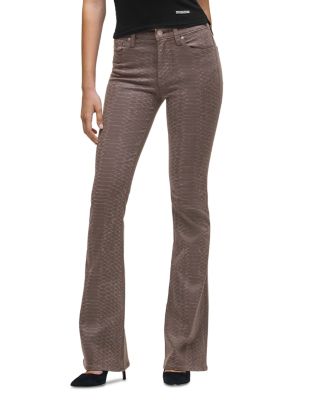 Barbara High Rise Bootcut Jeans in Iron Snake
