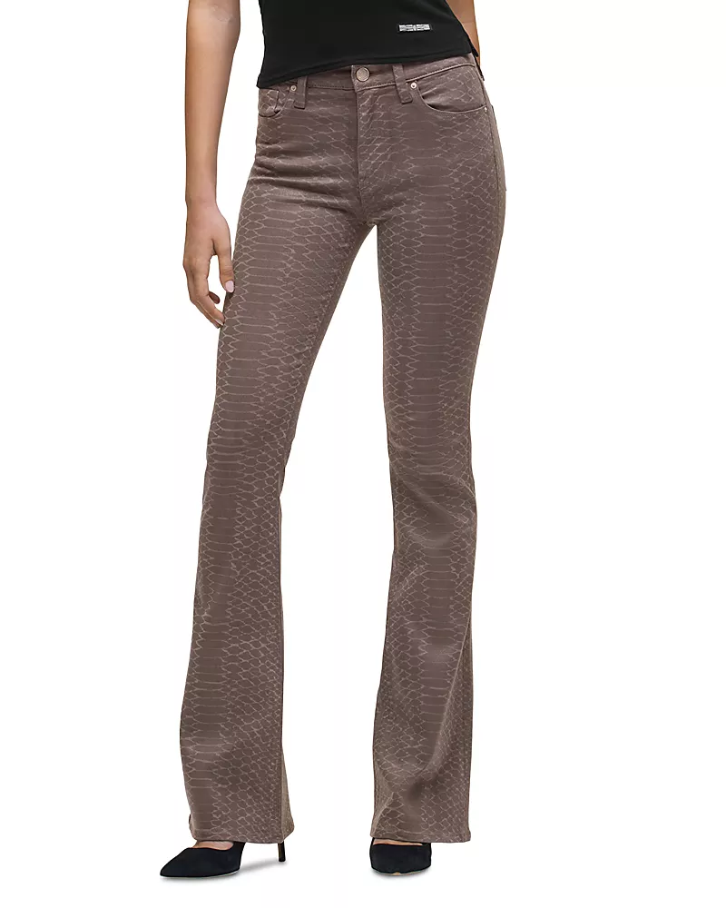 Hudson Barbara High Rise Bootcut Jeans in Iron Snake