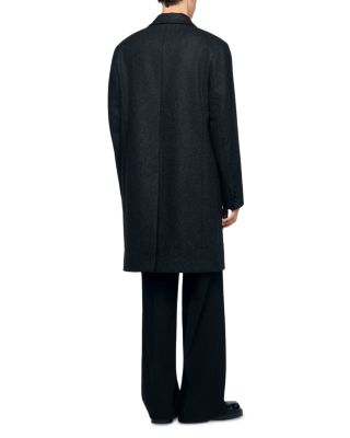 New Heather Wool Blend Broadcloth Coat