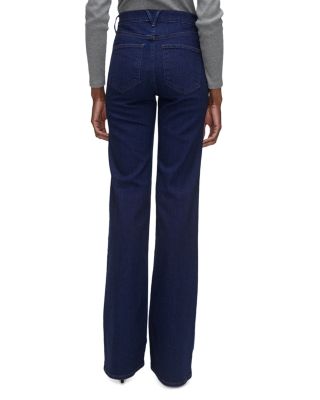 Crosbie High Rise Flare Jeans in Indigo Rinse