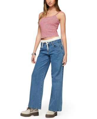 Edikted Two Piece Striped Headband Tank Top