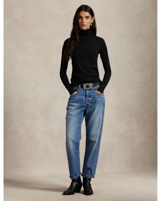 Stretch Blend Turtleneck Sweater